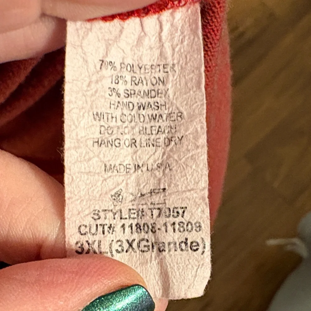 Women's Red Zip-Up Hooded Sweatshirt with Black Trim - Picture 3 of 6